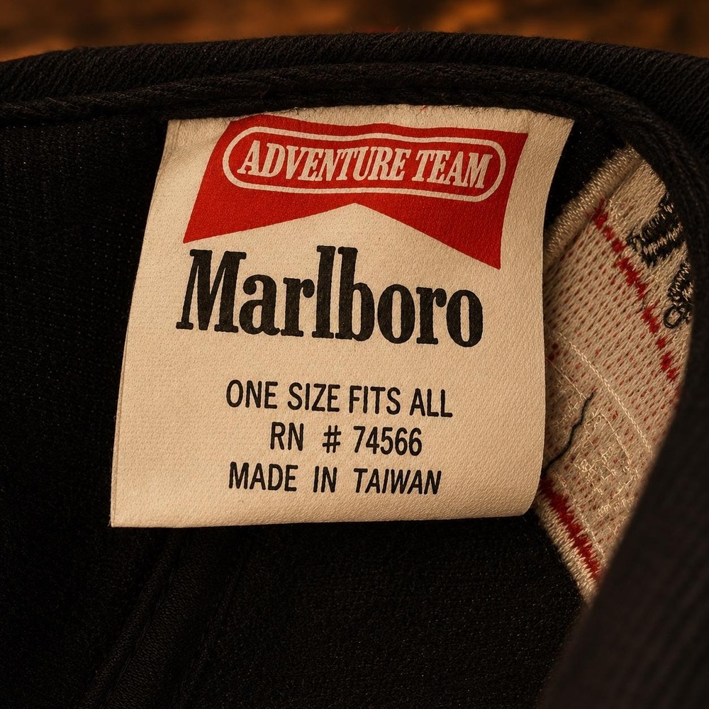 Vintage Marlboro Adventure Team "Lizard Rock" Leather‑Strap Hat - Picture 4 of 7